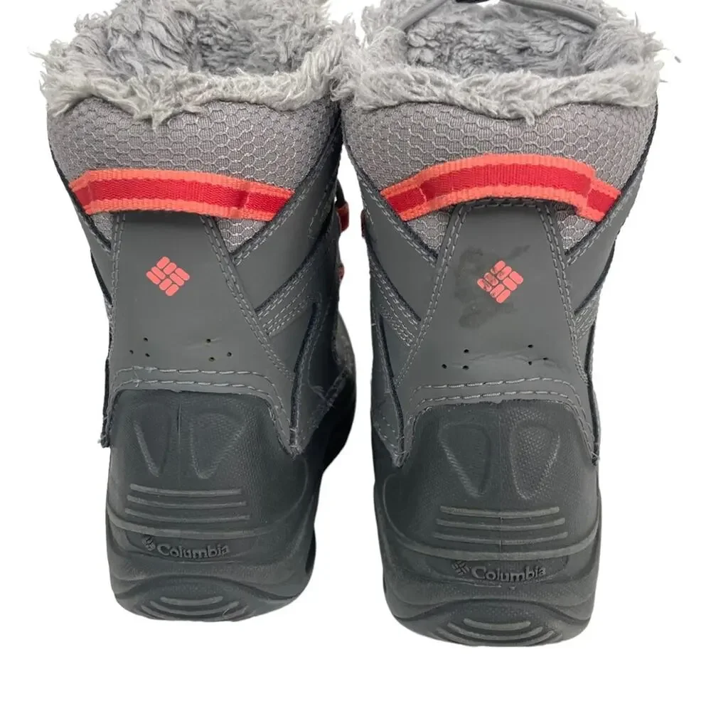 Columbia Bugaboot III Gray Pink Insulated Waterproof Boot Size 1 (Little kid)